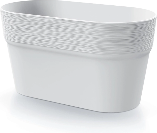 Ghiveci dreptunghiular FURU 27,5 cm alb