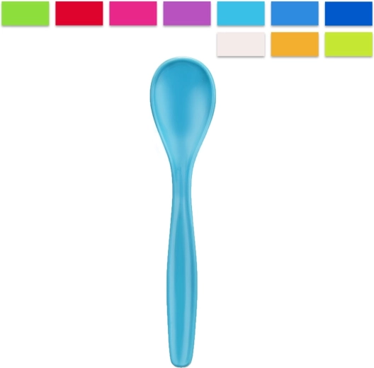 Linguriță de desert din plastic UH – mix de culori (1 buc)