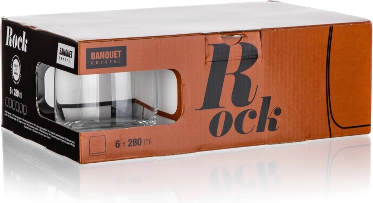 Set practic de 6 pahare de 280 ml