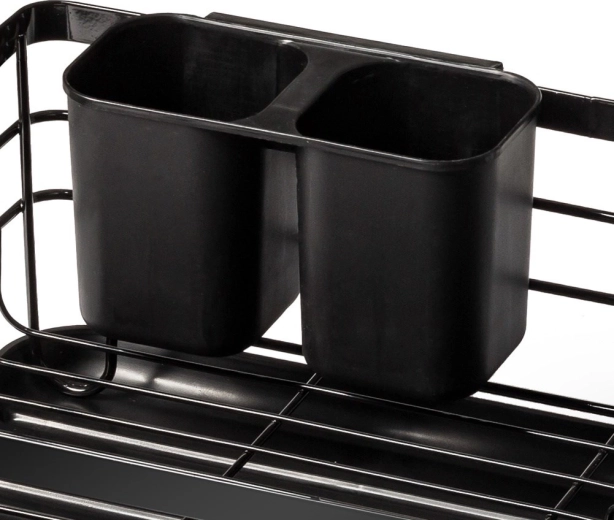 Coș pentru tacâmuri cu două compartimente, în interior sau la exterior