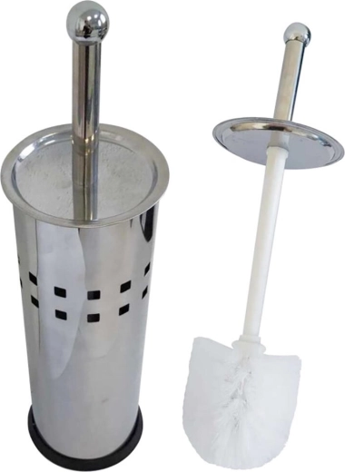 Set WC rotund din oțel inoxidabil, diametrul periei 8 cm