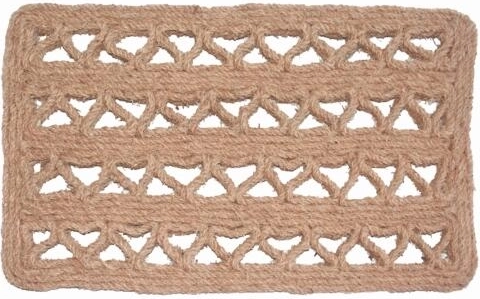 Covoraș din fibre de cocos tip grilaj 35 × 60 cm