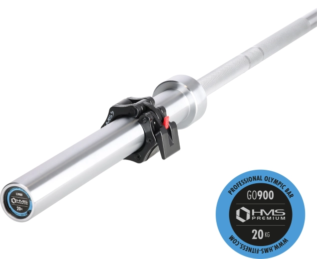 Bară olimpică HMS Premium GO900 220 cm, diametru 50 mm