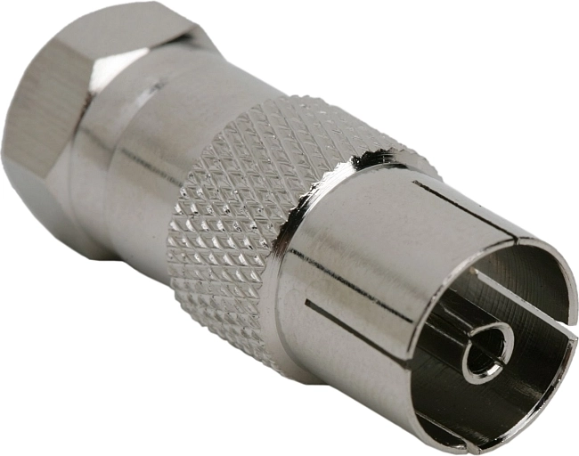 Adaptor de la conector F tată la mufă coaxială TV