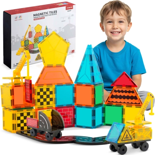 Set de construcție magnetic Ricokids cu 72 de piese