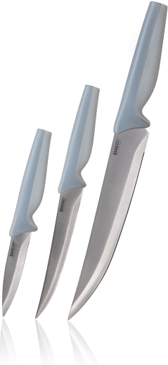 Set de cuțite de bucătărie SAPHYR, 3 piese, mânere gri