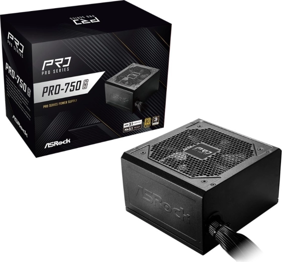 Sursă ASRock Pro Series 750 W 80 PLUS Gold (nemodulară)