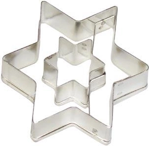 Formă de tăiat pentru prăjituri stea cu steluță