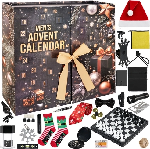 Calendar de Advent pentru bărbați cu 24 de cadouri