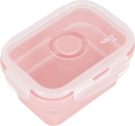 Cutie pliabilă pentru gustări NILS Camp 355 ml roz
