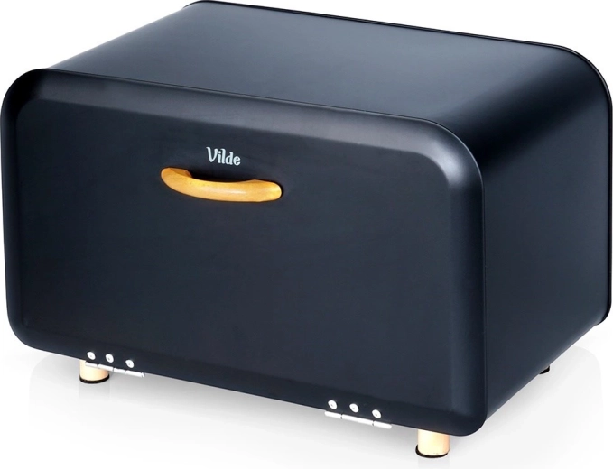 Cutie de pâine metalică neagră 35,5 × 21 × 23,5 cm Vilde