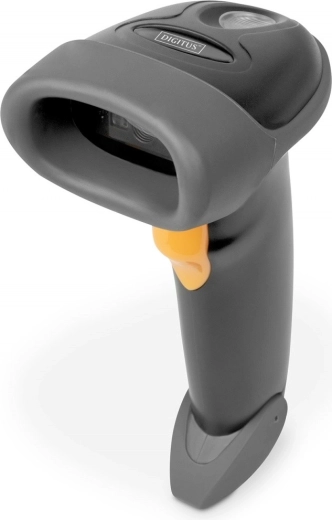 Cititor de coduri de bare 1D și 2D cu fir, cu cablu USB-RJ45 și suport