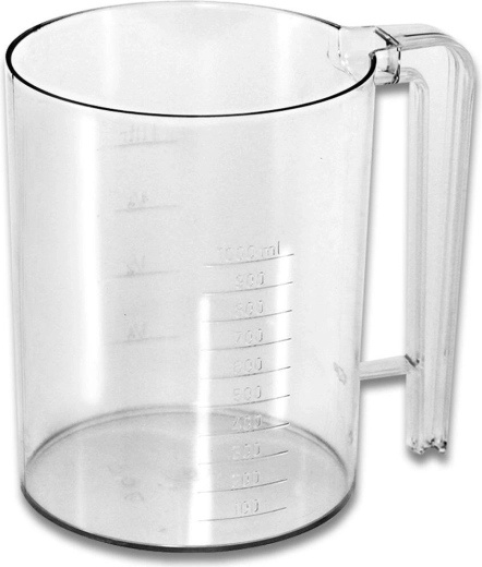 Vas pentru mixer manual 1,0 l cu scară gradată, plastic transparent
