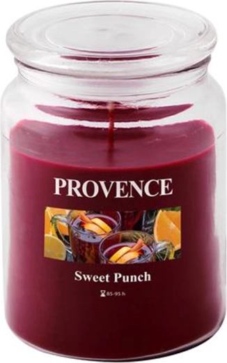 Lumânare parfumată în pahar PROVENCE punch dulce 95 ore