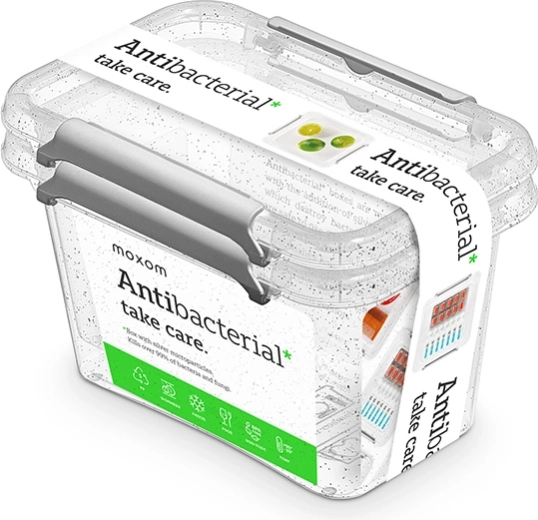 Caserole antibacteriene pentru alimente 2× 650 ml