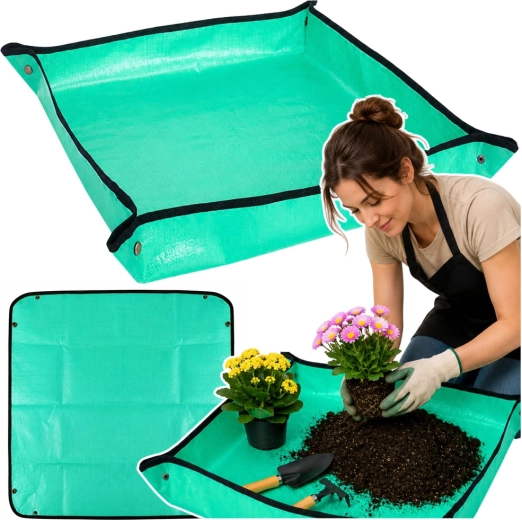 Suport de grădină pliabil pentru transplantarea plantelor 100 × 100 cm