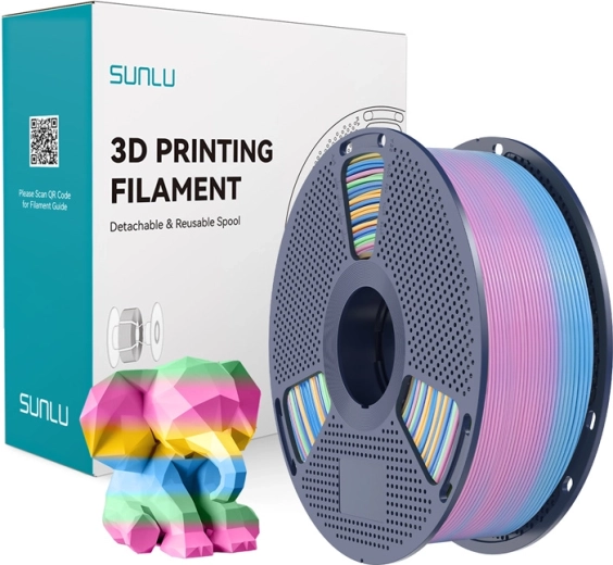 Filament Sunlu PLA curcubeu multicolor