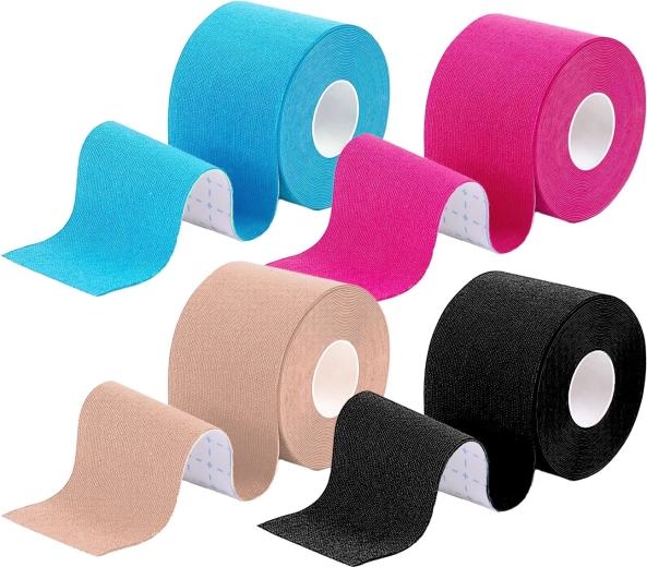 Set de 4 benzi kinesio 5 m × 5 cm