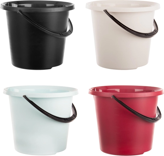 Găleată din plastic cu cioc de turnare, 10 l, mix de culori - 1 bucată