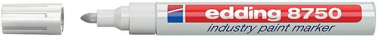 Marker industrial cu lac Edding 8750 alb