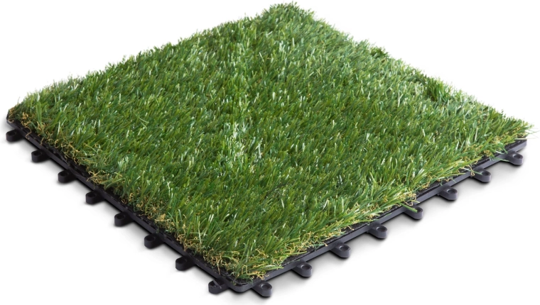 Plăci cu gazon artificial 30 × 30 cm, 11 buc.