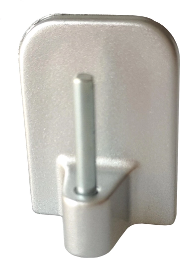 Cârlige autoadezive pentru vitraj, argintii mate, 4 bucăți