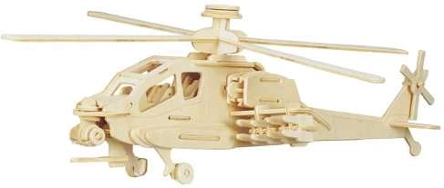 Woodcraft puzzle 3D din lemn – elicopter Apache