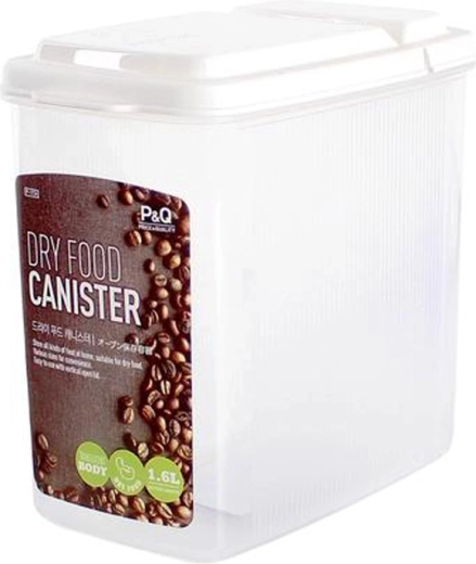 Recipient din plastic pentru alimente cu capac basculant de dozare 1600 ml LOCKnLOCK