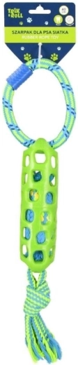 Jucărie de tras pentru câini Trik&roll cu plasă din cauciuc, verde