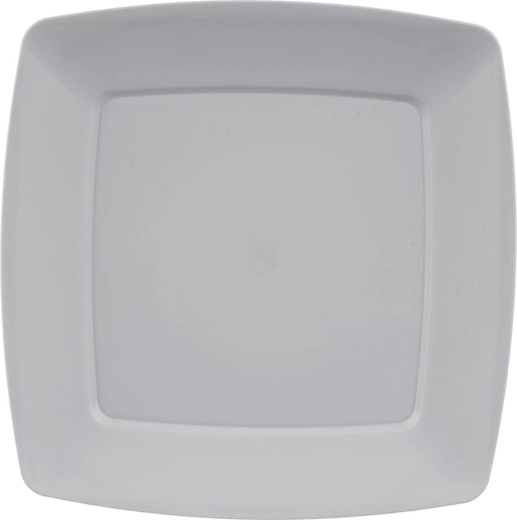 Farfurie întinsă din plastic SANDY gri 23,5 × 23,5 cm