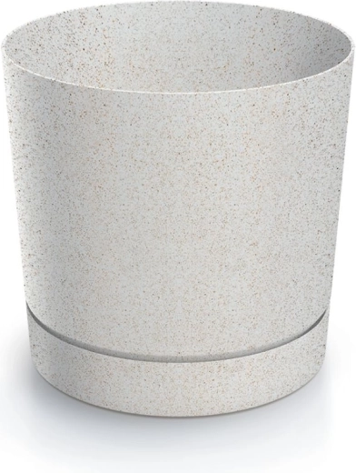 Ghiveci Tubo P Eco Wood 29,2 cm alb