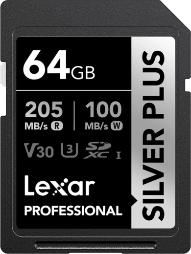 Card de memorie Lexar Professional Silver Plus SDXC 64 GB