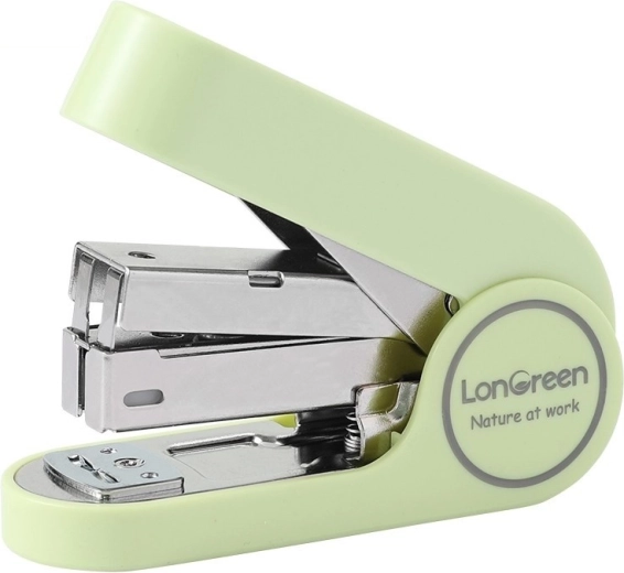 Capsator Deli LonGreen EM416 verde (până la 25 de coli)