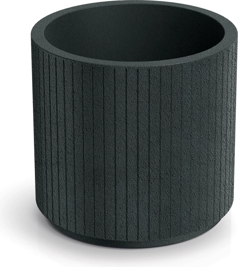 Ghiveci Coro Round 40 cm gri închis
