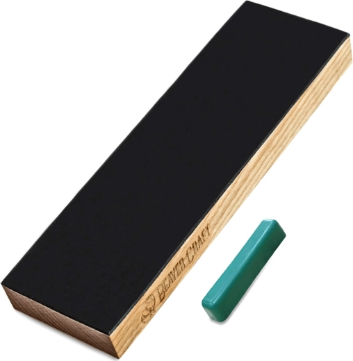 Paletă de lustruit din piele Beavercraft cu o singură față și pastă de lustruire P01
