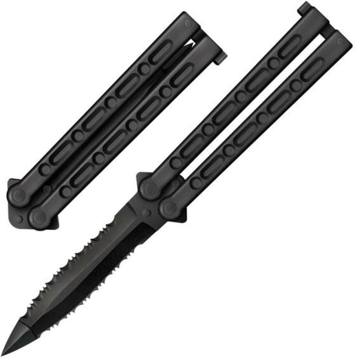 Fluture COLD STEEL FGX Balisong, negru, 12,7 cm, Griv-Ex