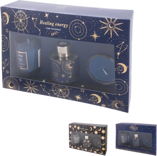 Set cadou difuzor și lumânare Moon (3 variante)