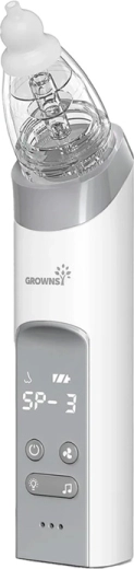 Aspirator nazal Grownsy cu 3 capete, gri