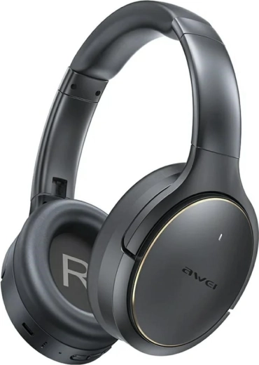 Căști wireless peste urechi Awei AT20 cu ANC și ENC, negre