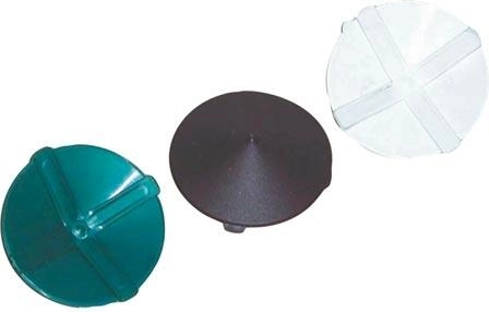 Capac din plastic pentru stâlp de gard Ø80 mm cu arc, verde