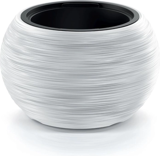 Ghiveci Furu Bowl 38 cm alb cu inserție interioară