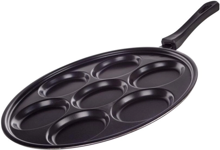 Tigaie pentru clătite 29 cm cu 7 forme și strat antiaderent