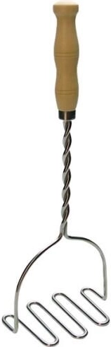 Zdrobitor de cartofi din oțel inoxidabil cu mâner din lemn 32 cm