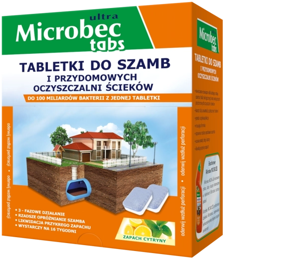 Microbec Ultra tablete pentru fose septice și stații de epurare domestice