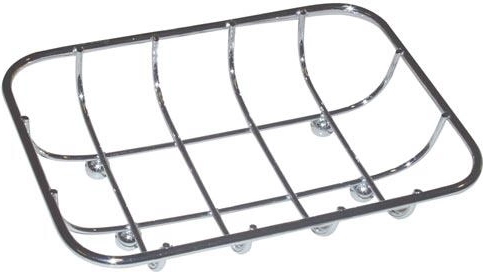 Săpunieră rectangulară 13 × 9 cm crom