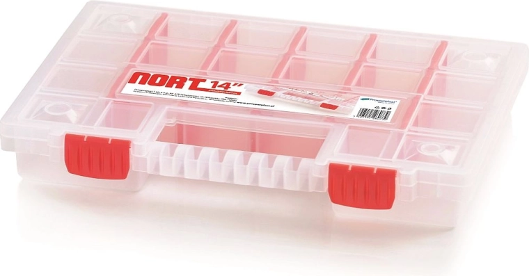 Organizator din plastic NORT cu 22 compartimente și despărțitoare detașabile