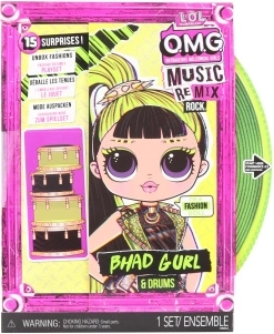 L.O.L. Surprise! OMG ReMix Rock soră mai mare Bhad Gurl cu tobe