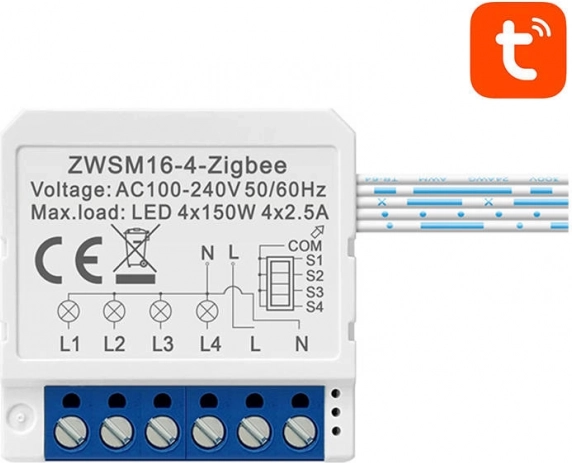 Modul inteligent de comutare ZigBee Avatto TUYA – Patru canale