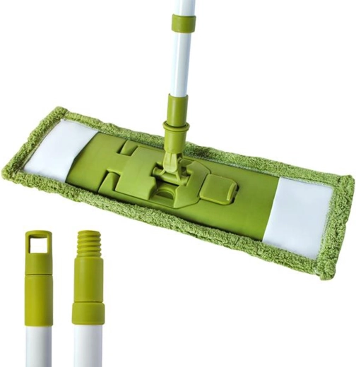 Mop pentru pardoseală TORO cu coadă telescopică, verde