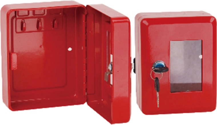 Cutie de incendiu pentru chei cu ciocănel, roșie 150 × 120 × 80 mm